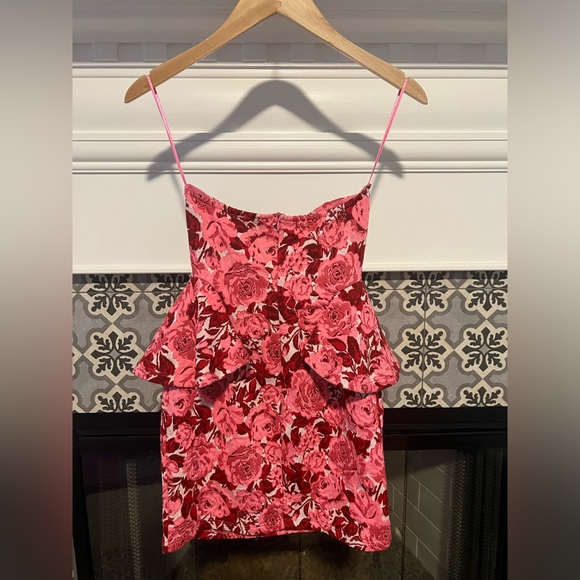 😍VIRAL BLOG FAVE Zara floral jacquard mini dress rhinestone - Picture 10 of 10